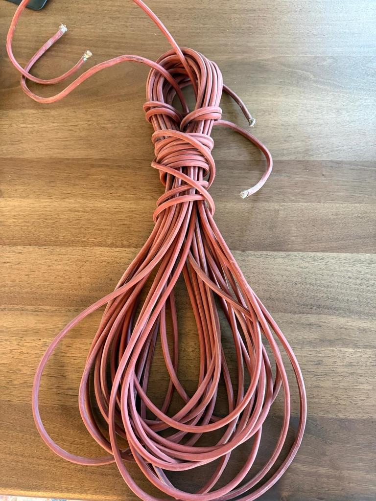 1 paar hoogwaardige geluidskabel van den Hul kwaliteit, Ophalen of Verzenden, Gebruikt, 10 meter of meer, Luidsprekerkabel