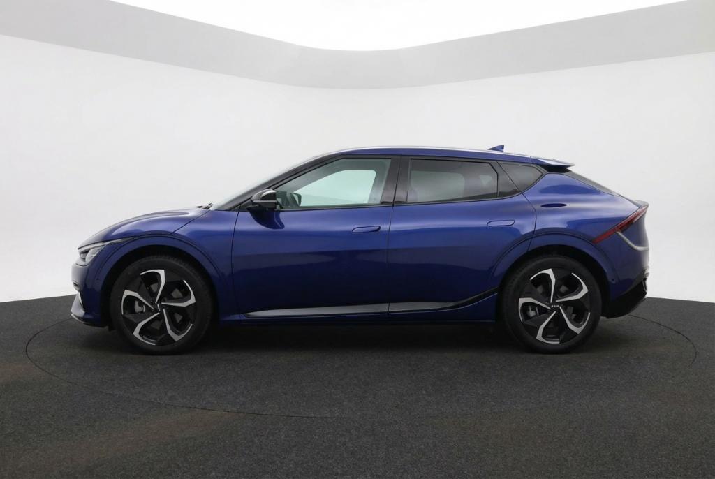Kia Ev6 GT-Line 325pk AWD 77.4 kWh Pano l Warmtepomp l 360 C, Automaat, 0 cilinders, Gebruikt, Blauw