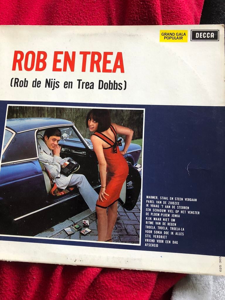 Rob de nijs en trea dobbs LP, Ophalen of Verzenden, Zo goed als nieuw, Overige formaten, Levenslied of Smartlap