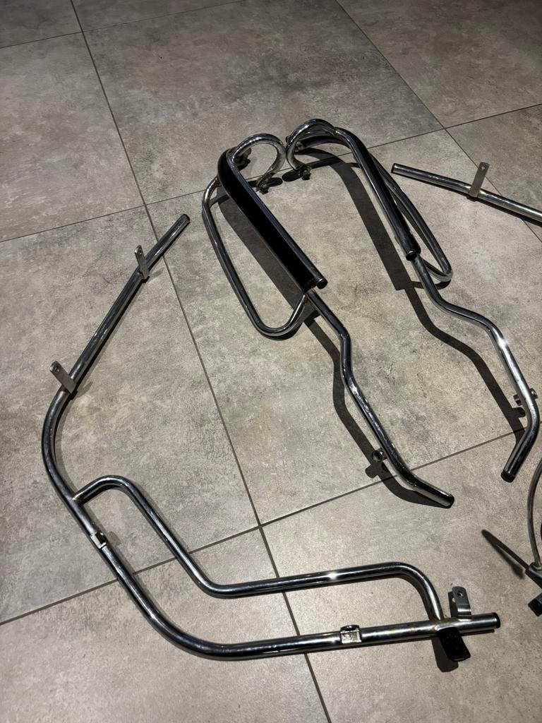 Piaggio skipper valbeugels - Compleet - Zeldzaam chrome, Ophalen of Verzenden