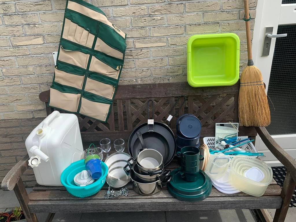 Kampeerspullen, alles in 1 koop., Ophalen, Gebruikt