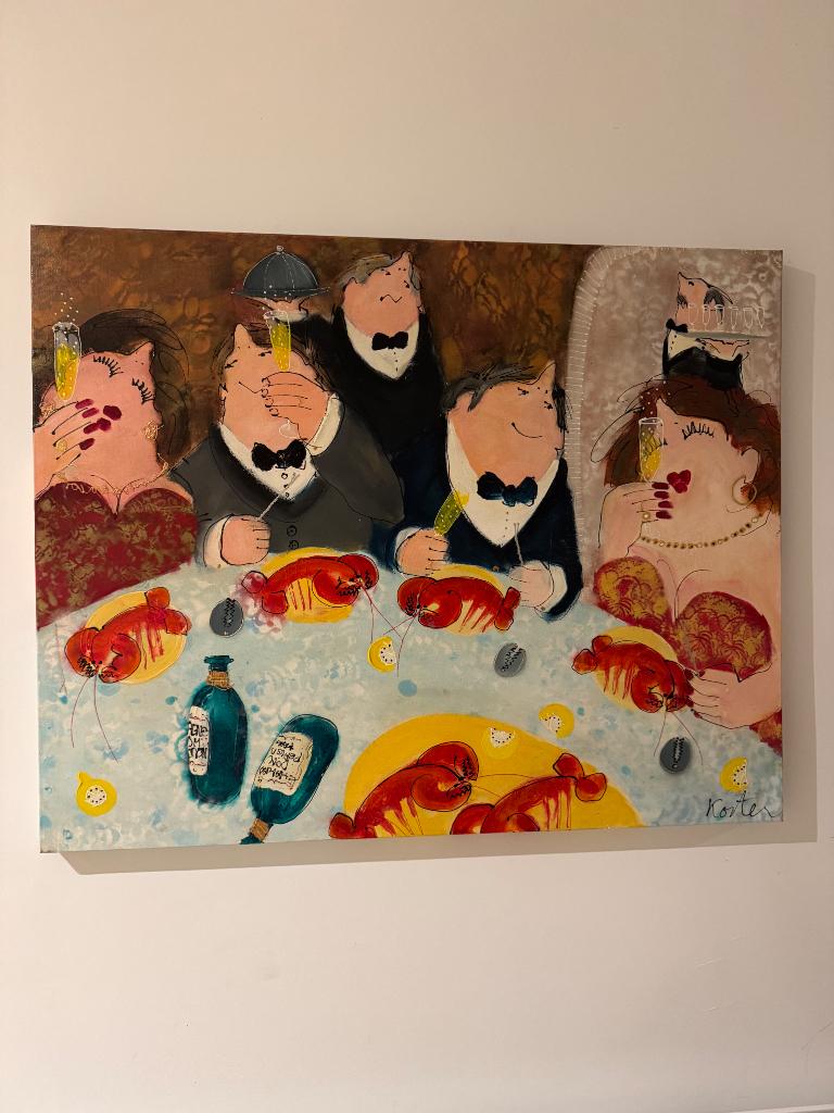 Schilderij Karina Koster, Antiek en Kunst, Ophalen