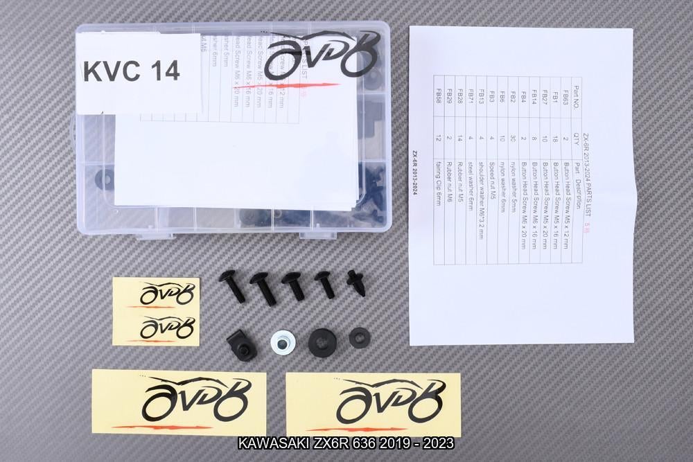 Kuip bouten set voor KAWASAKI ZX6R 636 2019 - 2023, Verzenden, Nieuw