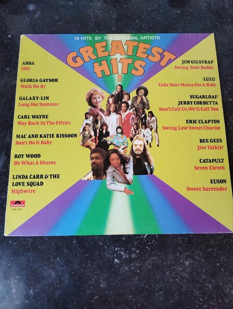 Greatest Hits 9 (1975) - ABBA, Bee Gees, Gloria Gaynor, Ophalen of Verzenden, Gebruikt, 12 inch, Pop