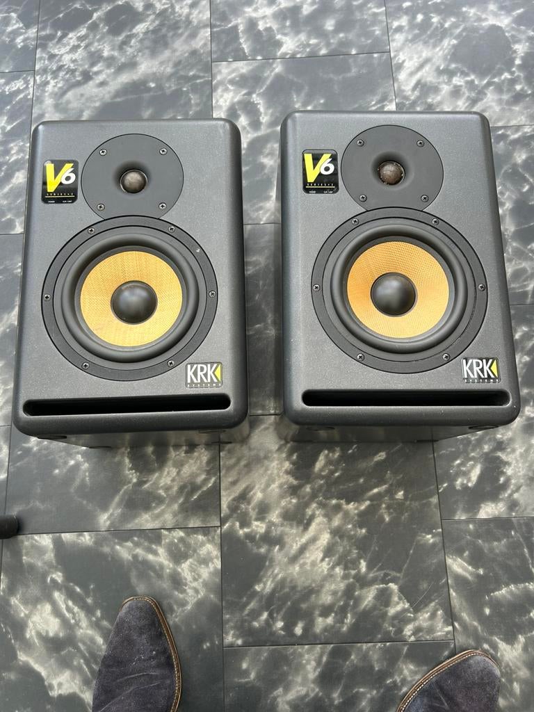 V6 KRK Studio Monitor Set van 2, Overige merken, Gebruikt, Overige typen, Ophalen of Verzenden