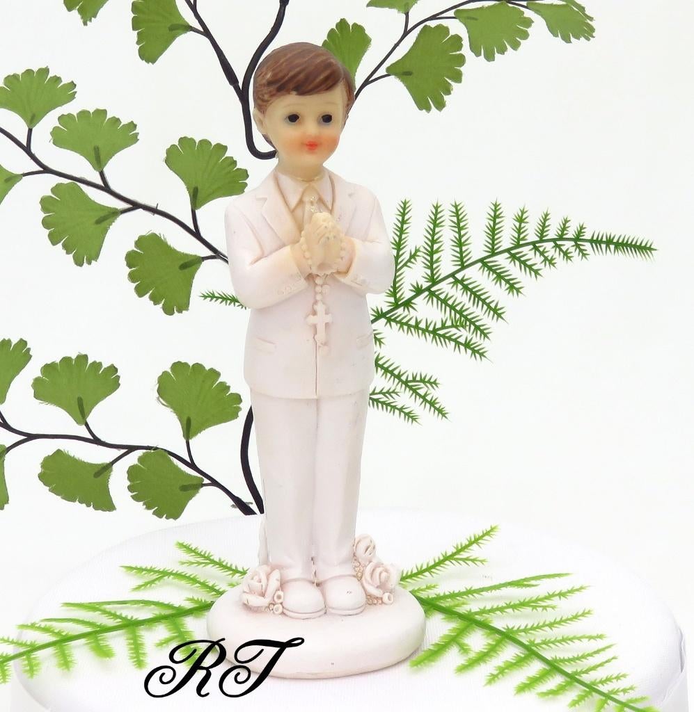 Leuke communie beeldje voor een jongetje., Ophalen of Verzenden, Nieuw, Versiering, Overige