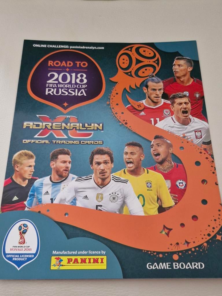 Panini Adrenalyn XL FIFA World Cup 2018 Game Board, Ophalen of Verzenden, Zo goed als nieuw, Buitenlandse clubs, Poster, Plaatje of Sticker