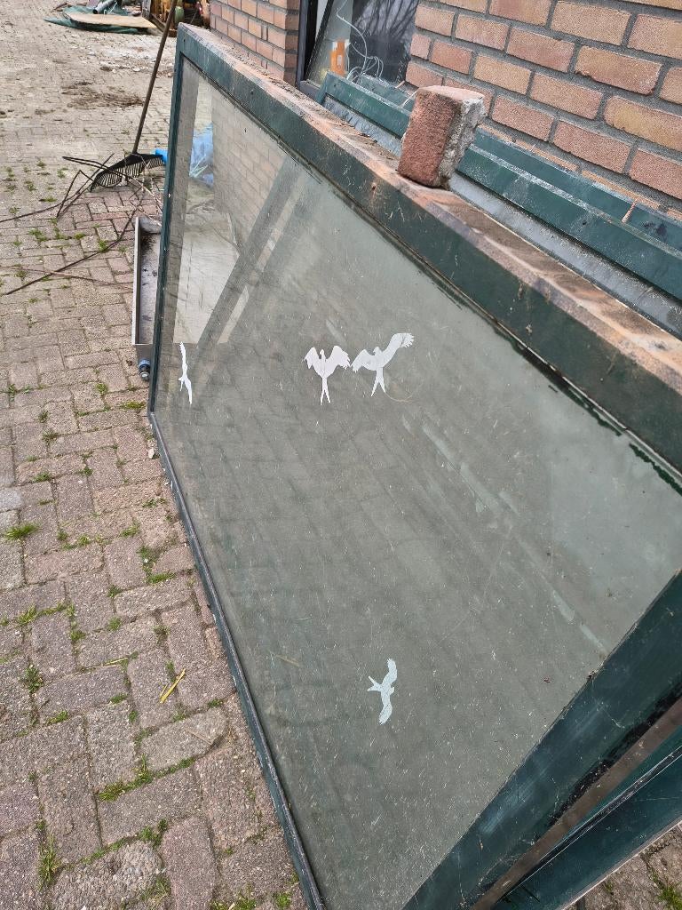 Abri ramen 3x, Ophalen, Gevelraam of Ruit, Gebruikt, 120 tot 160 cm