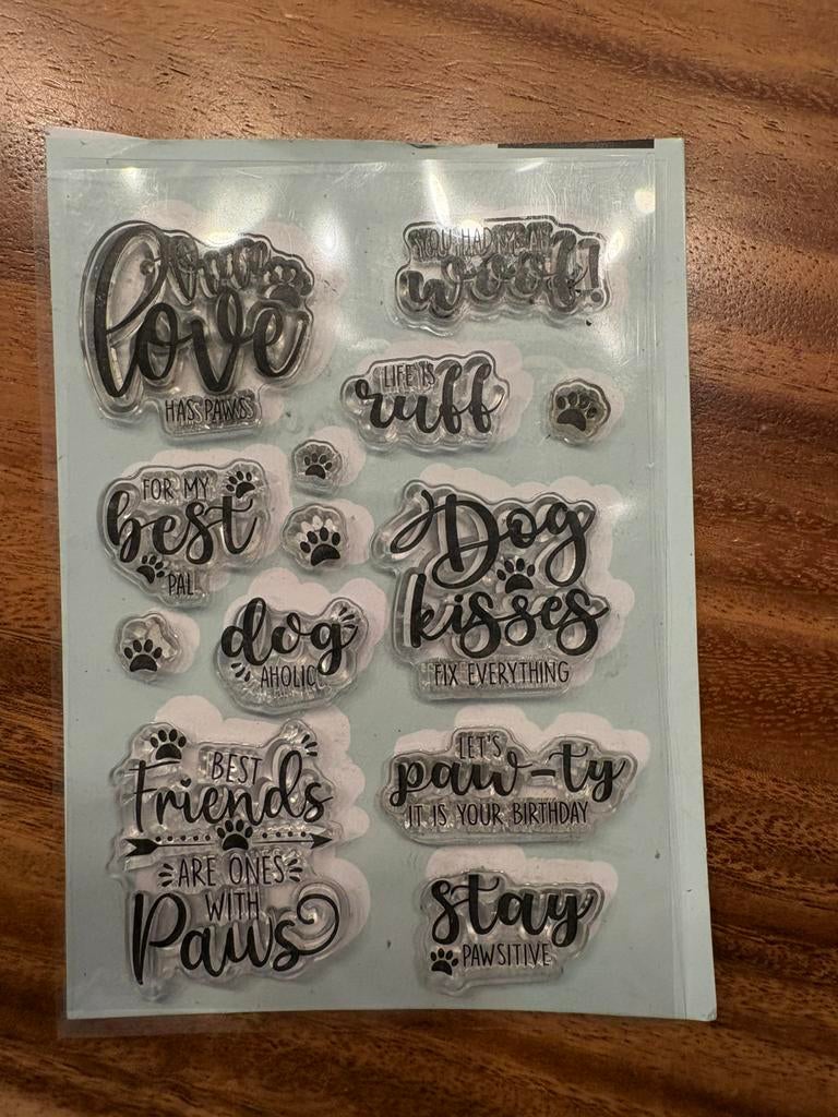 C Craftlab stempel dogaholic, Ophalen of Verzenden, Zo goed als nieuw, Houten stempel