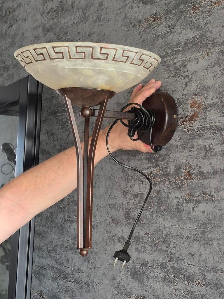 Griekse wandlamp, Ophalen, Gebruikt