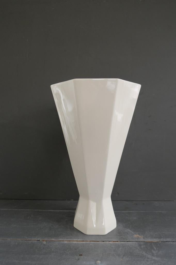 Royal Boch Charles Catteau grote vaas crème, Verzenden