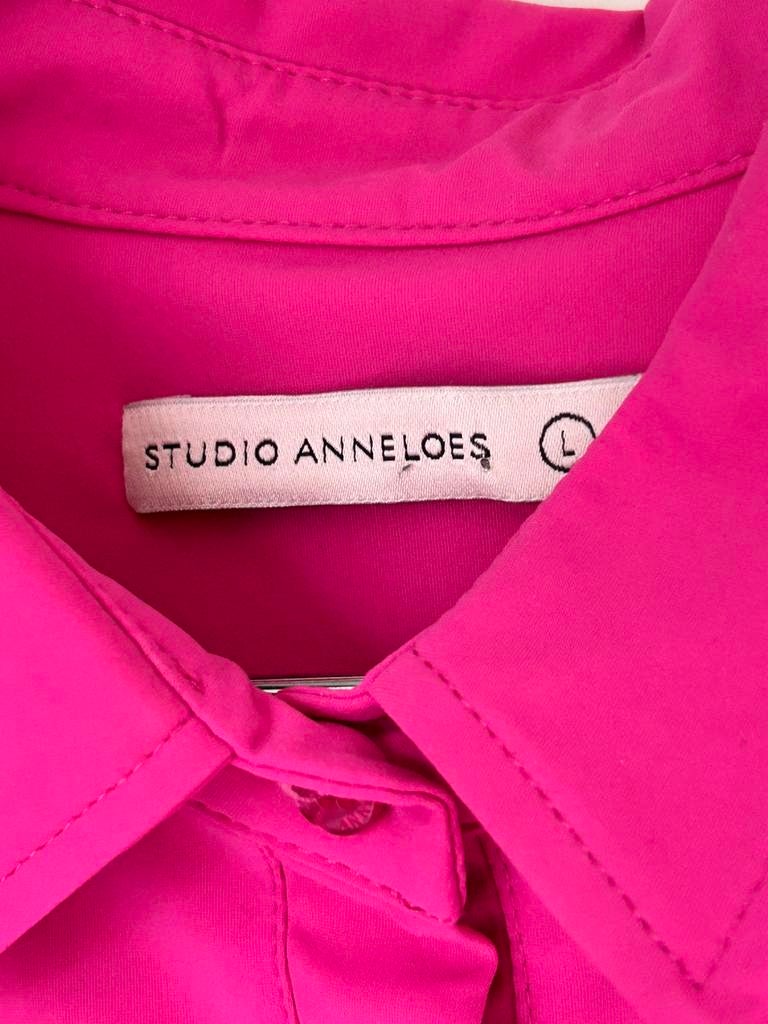 Studio anneloes blouse travelstof L roze, Ophalen of Verzenden, Zo goed als nieuw, Roze