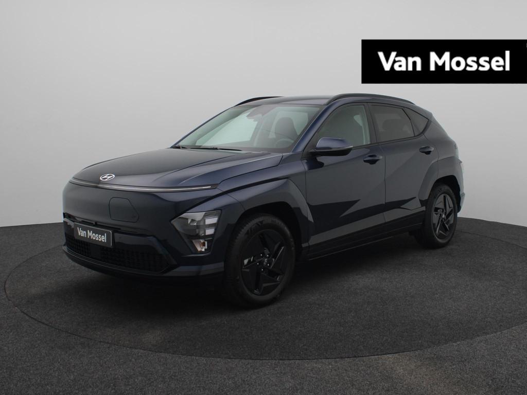 Hyundai Kona Electric Long Range Pure Edition 64.8 kWh | Ach, Stof, Zwart, Met garantie (alle), Blauw