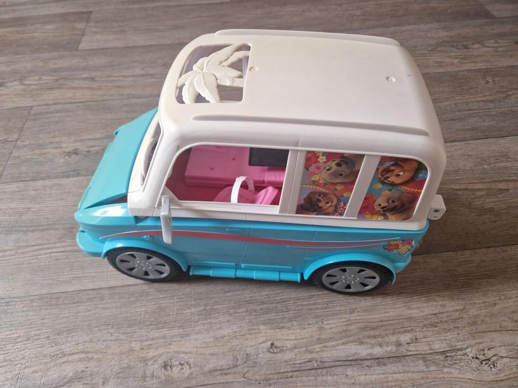 Barbie puppy mobile honden bus, Ophalen of Verzenden, Zo goed als nieuw, Jongen of Meisje