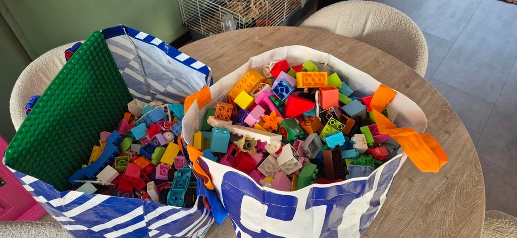 Grote partij Duplo inclusief spoorbaan en elektrische trein, Kinderen en Baby's, Speelgoed | Duplo en Lego, Gebruikt, Ophalen of Verzenden