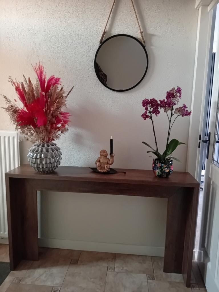 Nieuwe robuuste sidetable 140 cm breed, Huis en Inrichting, Tafels | Sidetables, Ophalen, 100 tot 150 cm, Nieuw, 25 tot 50 cm