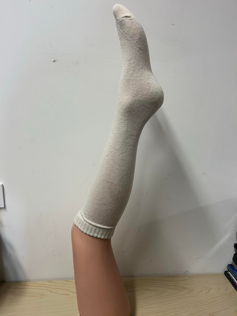 Dunne Alpacawol Kniekousen - Comfort en Warmte, Kleding | Dames, Sokken en Kniesokken, Beige, Nieuw, Overige maten