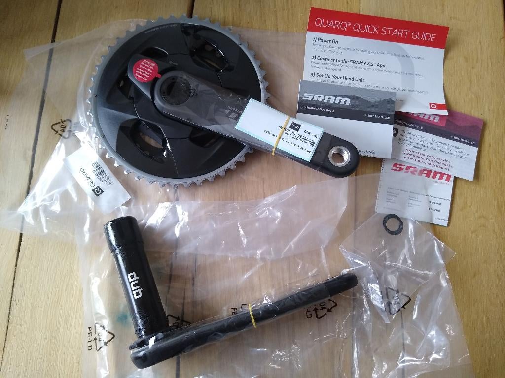 SRAM FORCE DUB eTAP AXS Quarq Powermeter Crank Carbon 46/33, SRAM, Overige typen, Onbekend, Nieuw
