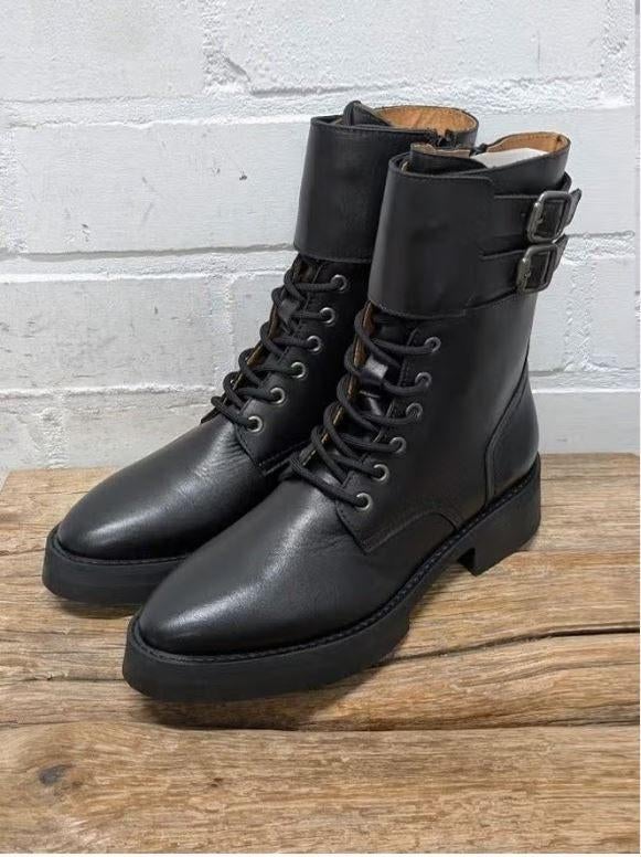 DWARS - Mooie leren boots maat 39 - Nieuw €149,95 - DWRS, DWRS, Zwart, Lage of Enkellaarzen, Nieuw