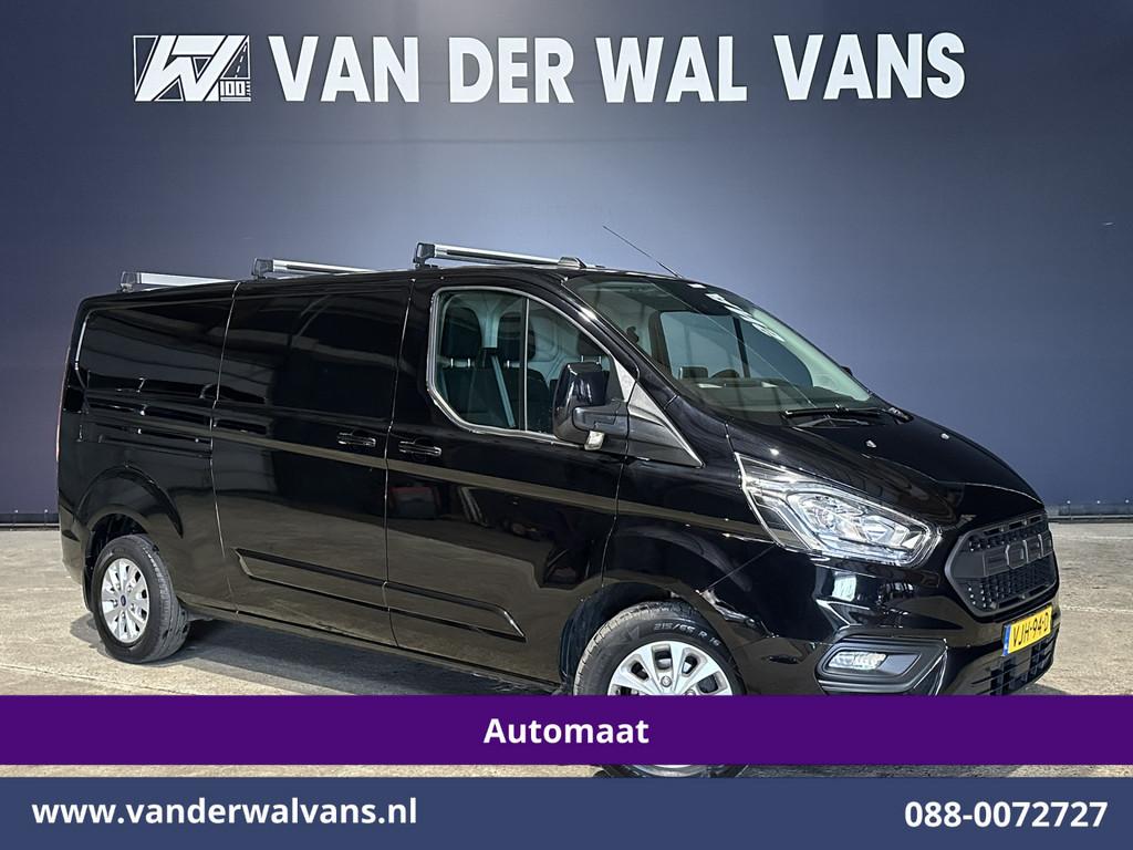 Ford Transit Custom 2.0 TDCI 130pk Automaat L2H1 Euro6 Airco, 4 cilinders, Zwart, Origineel Nederlands, Bedrijf