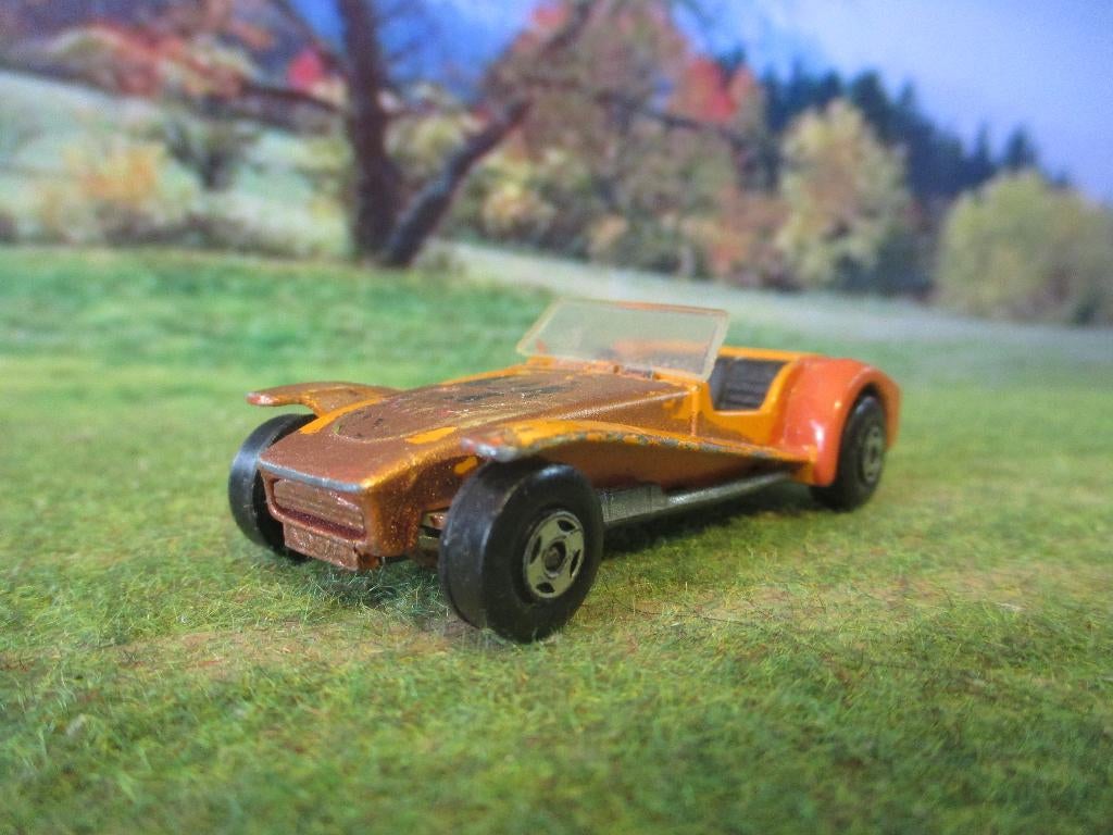 1:51 Lotus Super Seven - Matchbox Nr.60 1971 opknapper, Ophalen of Verzenden, Gebruikt, Auto