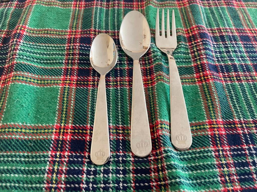 Royal van kempen en begeer kinderbestek, Huis en Inrichting, Keuken | Bestek, Ophalen of Verzenden, Rvs of Chroom