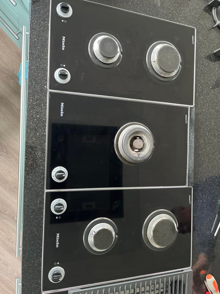 Miele gasfornuis 5 pitten, Ophalen, Gebruikt, Minder dan 85 cm, 60 cm of meer