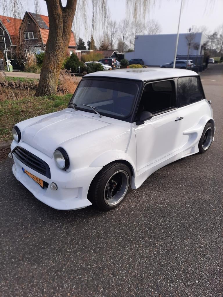 Mini 1000 1.0 Mayfair S6 1990 wit, Auto's, Voorwielaandrijving, Zwart, 4 cilinders, Wit