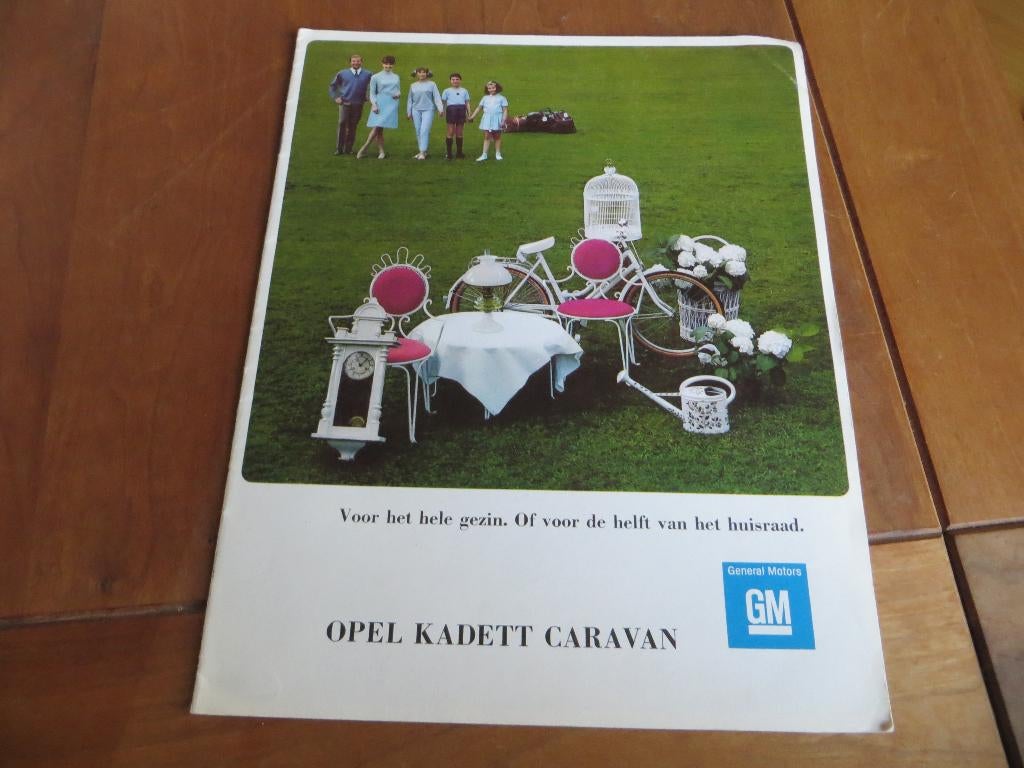 Folder Opel Kadett Caravan 1966 + bijlage, mooi!, Opel, Zo goed als nieuw, Opel, Ophalen of Verzenden