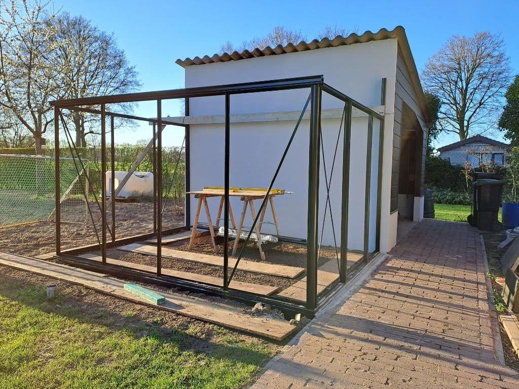 hobbykas, kasje, muurserre (nieuwstaat), Ophalen, Muurkas, Nieuw, Glas