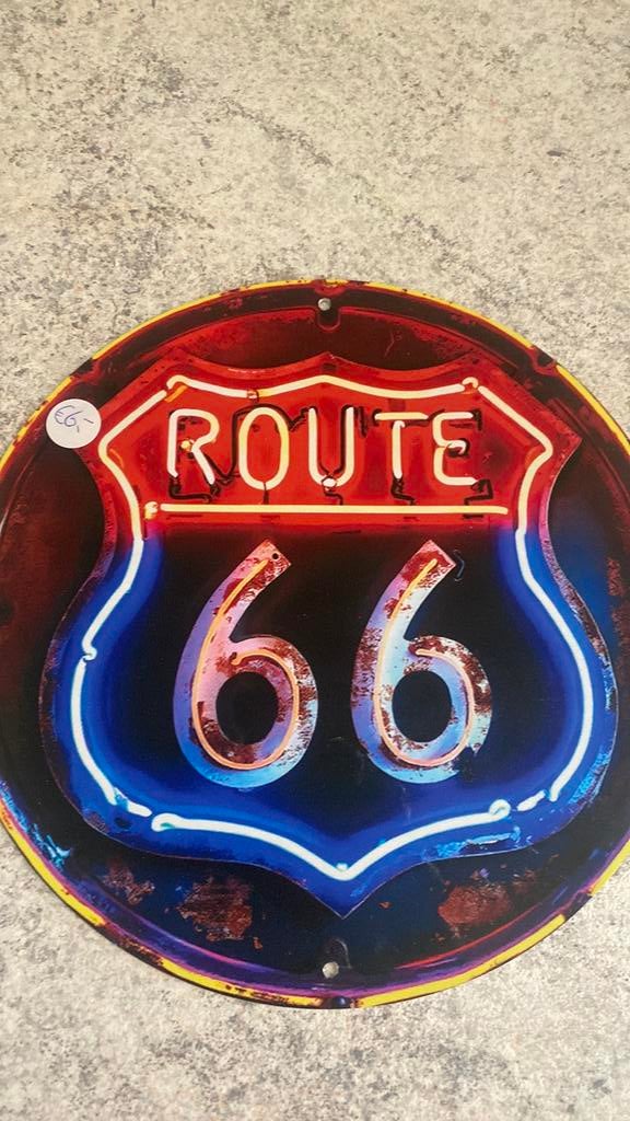 Route 66 muurplaat, Ophalen of Verzenden, Zo goed als nieuw