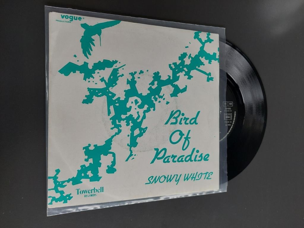 Snowy White bird of paradise, Ophalen of Verzenden, Gebruikt, 7 inch, Single