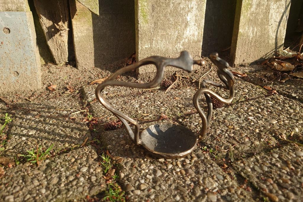 Corry Ammerlaan (1947) Twee figuren , brons, Groep mensen, Ophalen of Verzenden, Brons, Beeld