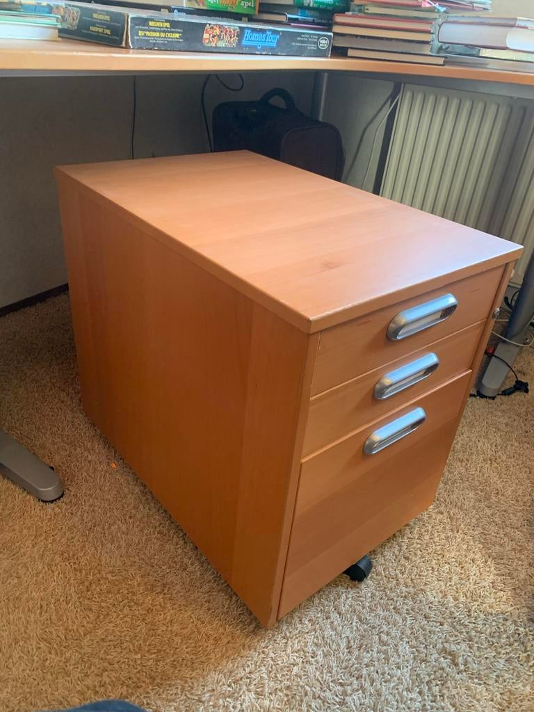 IKEA ladekast met 3 laden op wieltjes, Huis en Inrichting, Kasten | Ladekasten, Ophalen, Minder dan 50 cm, Gebruikt, 3 of 4 laden