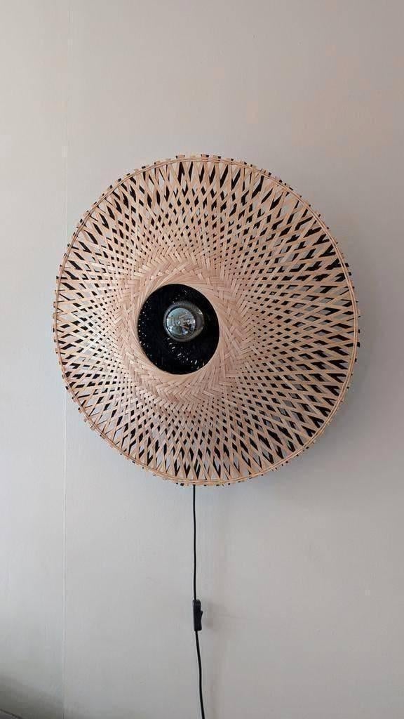 Goods&Mojo Kalimantan wandlamp bamboe, Ophalen, Zo goed als nieuw, Overige typen