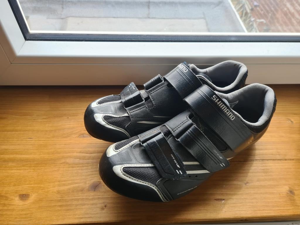 Shimano R078 racefiets schoenen maat 46 met SPD plaatjes, Gebruikt, Heren, Schoenen, Ophalen of Verzenden