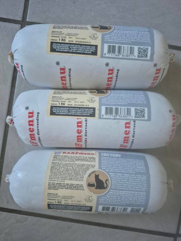 Barf kattenvoer, Dieren en Toebehoren, Dierenvoeding, Ophalen, Kat