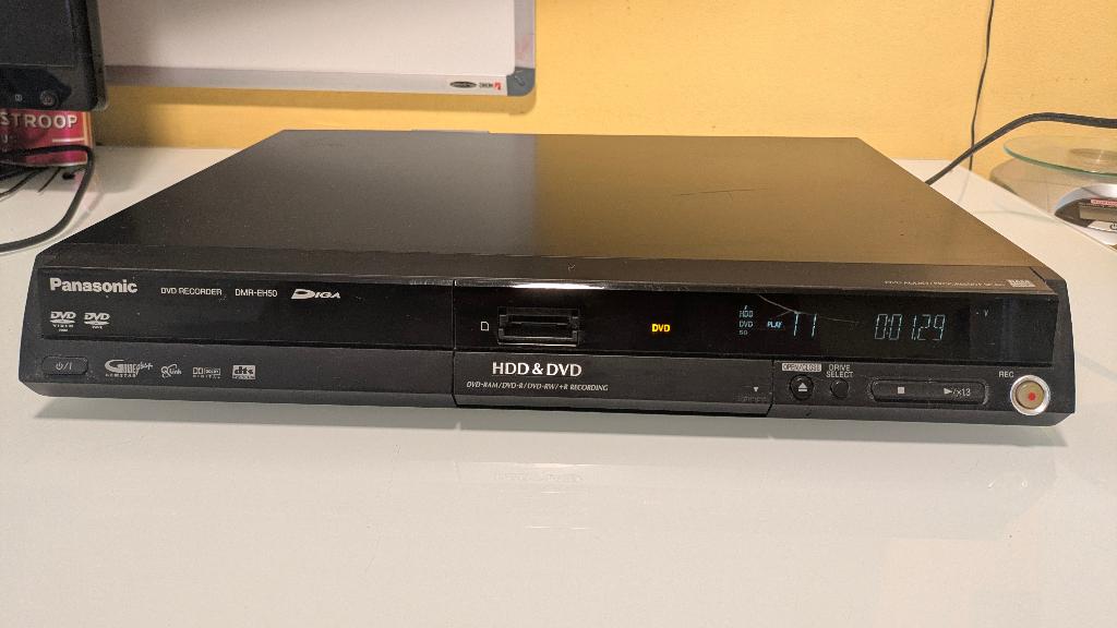 Panasonic DVD recorder DMR-EH50 gratis, Ophalen, Zo goed als nieuw, Dvd-recorder, Panasonic