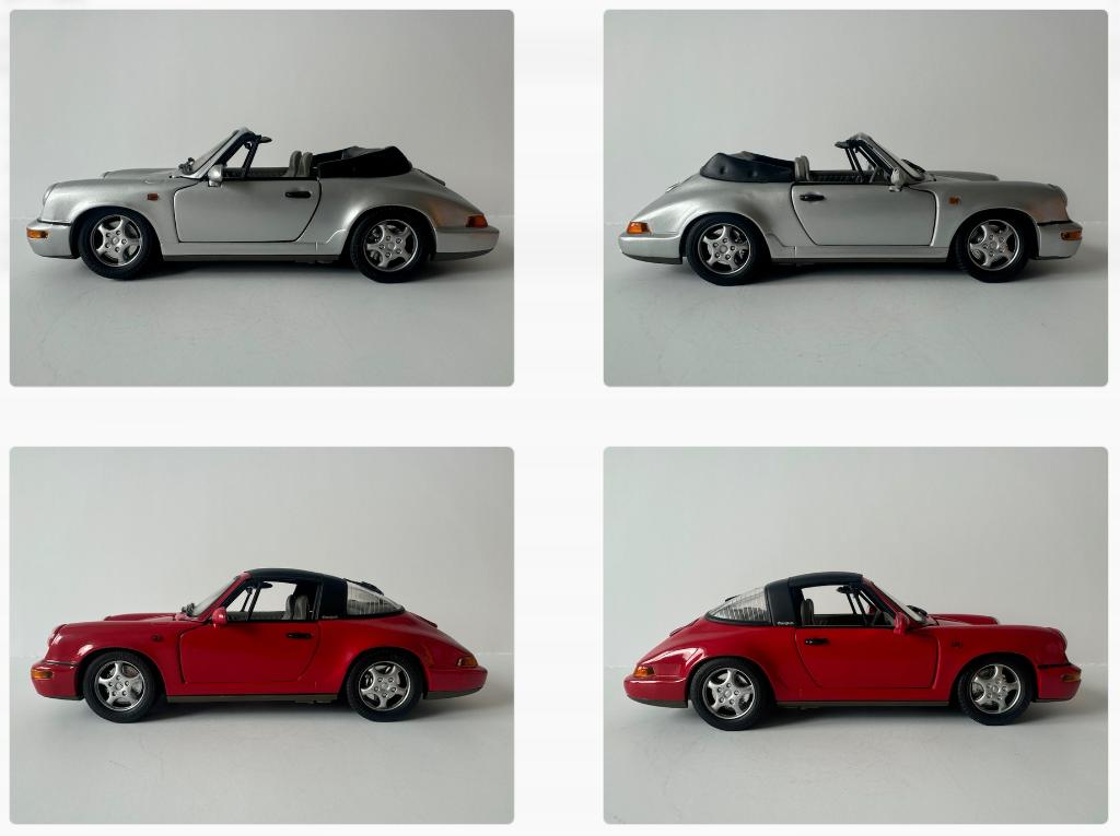 Anson: Porsche 911 – 964 cabriolet en targa, 1:18, Verzenden, Zo goed als nieuw, Auto, Anson