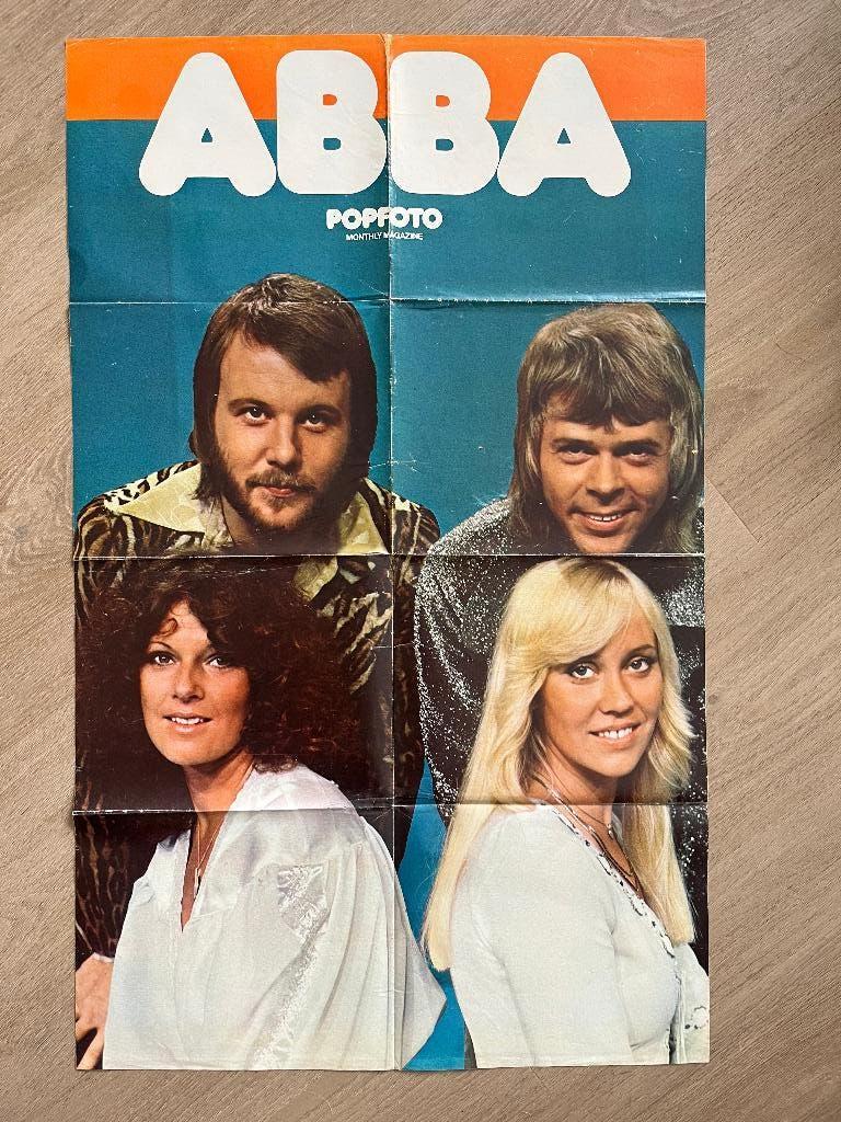 ABBA mega poster, Verzamelen, Ophalen of Verzenden, Zo goed als nieuw, Poster, Artwork of Schilderij
