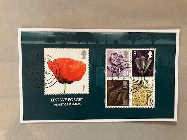 Engeland 2010 Blok Lest we Forget gebruikt, Verzenden, Gestempeld