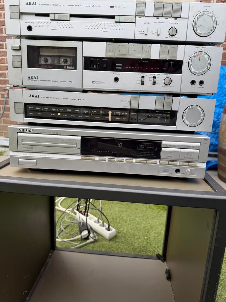 Philips CD614 cd speler vintage zilver, Ophalen of Verzenden, Zo goed als nieuw, Philips