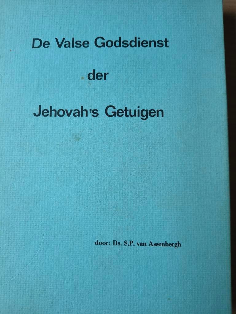 De valse Godsdienst der Jehova's getuigen. Ds SP van Assenbe, Christendom | Protestants, Ophalen of Verzenden, Ds SP van Assenbergh