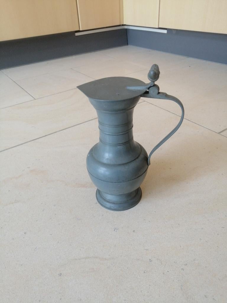 Tinnen giet vaas, Ophalen of Verzenden