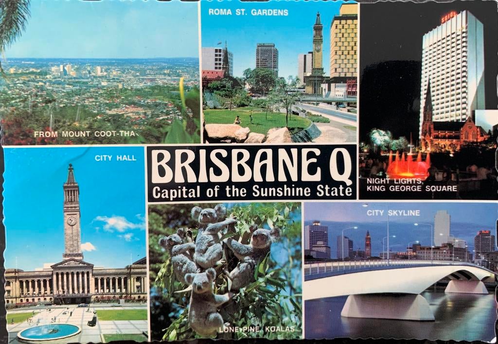 Australië, Brisbane., Verzamelen, Ansichtkaarten | Buitenland, Ophalen of Verzenden, Gelopen, Buiten Europa