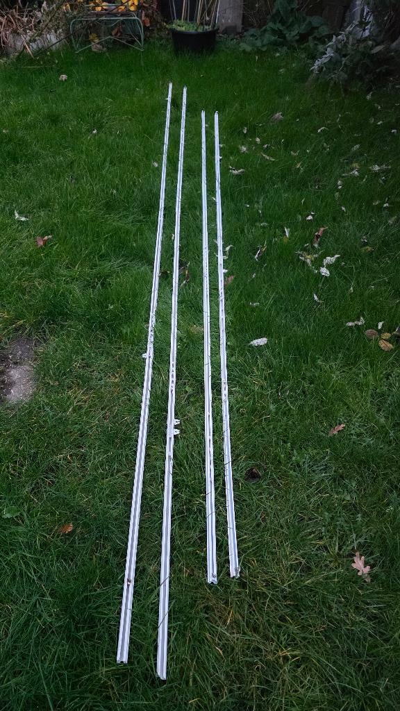 gordijnrails uitschuifbaar, Ophalen, Gebruikt, Wit, 200 cm of meer