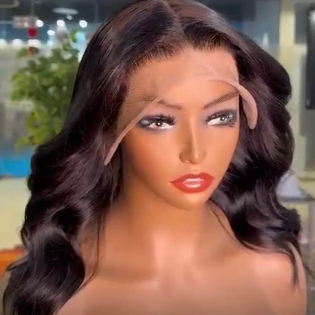 Pruik van echt haar met front lace (52 cm), Ophalen of Verzenden, Pruik of Haarverlenging