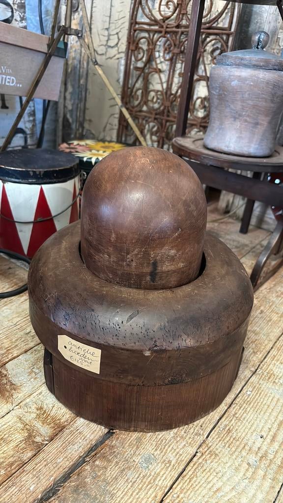 Prachtige antieke hoedenmal, Antiek en Kunst, Curiosa en Brocante, Ophalen of Verzenden