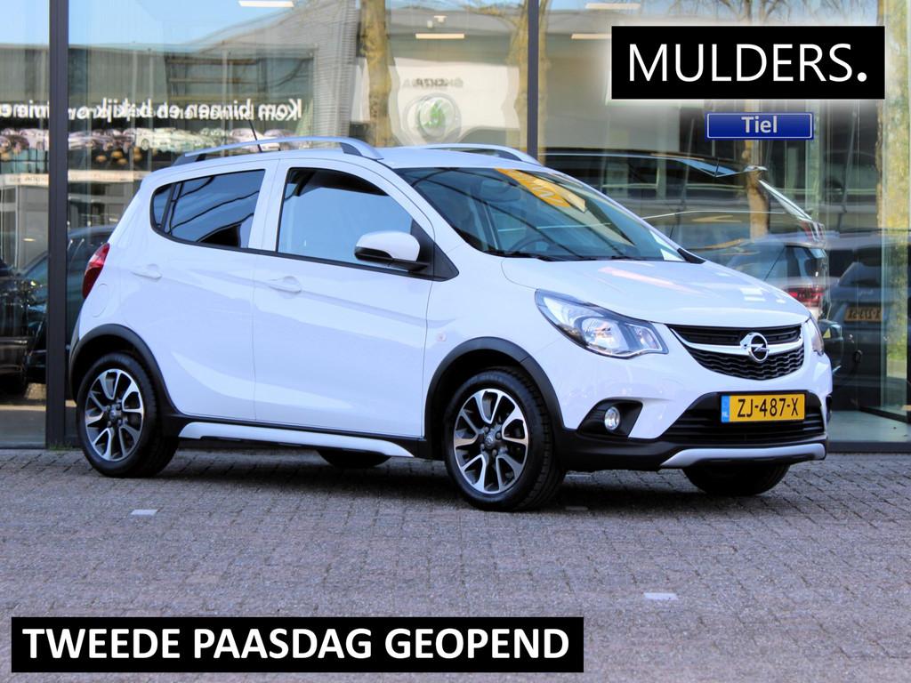Opel KARL 1.0 Rocks Online Edition | Navi / Airco / Cruise, Voorwielaandrijving, Stof, Gebruikt, Wit