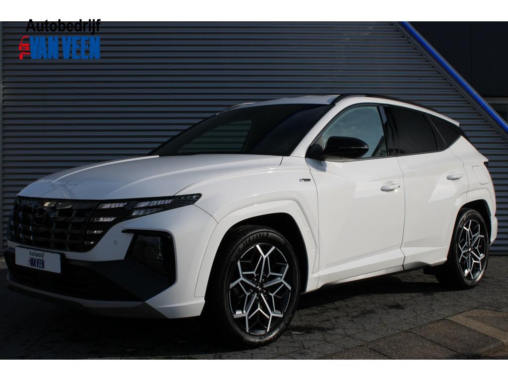 Hyundai Tucson 1.6 PHEV T-GDI N Line 4WD | Adap.Cruise | Kre, Automaat, 1350 kg, Gebruikt, Zwart
